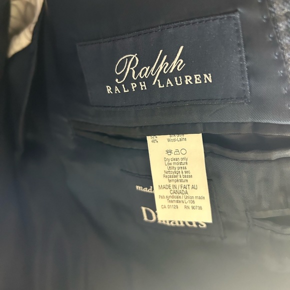 Ralph Lauren Blue Patterned Blazer - Picture 2 of 6